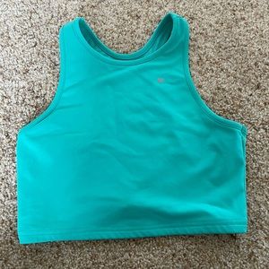 Turquoise Cropped workout top